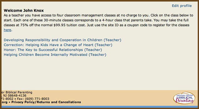 Teacher Login Window